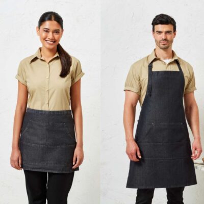 konobarska pregača od trapera s tiskom