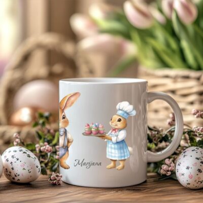 zeko i kolači personalizirana šalica za uskrs