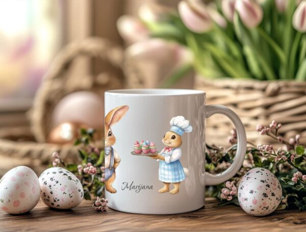 zeko i kolači personalizirana šalica za uskrs