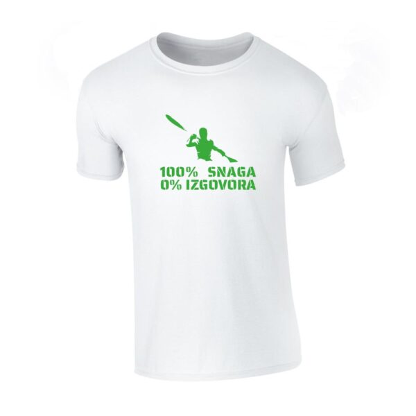 t shirt majica 100% snaga 0% izgovora