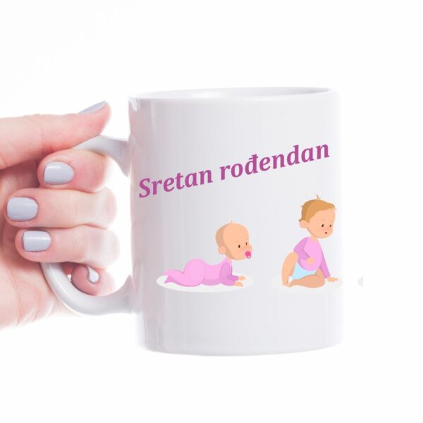 cvijeće personalizirana šalica za rođendan (kopiraj)