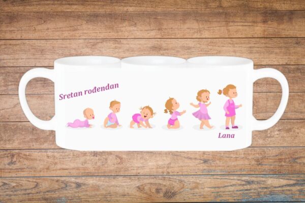 cvijeće personalizirana šalica za rođendan (kopiraj)
