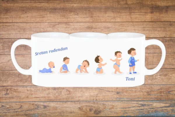 od bebe do cure personalizirana šalica za rođendan (kopiraj)