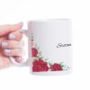 ruže personalizirana šalica za rođendan