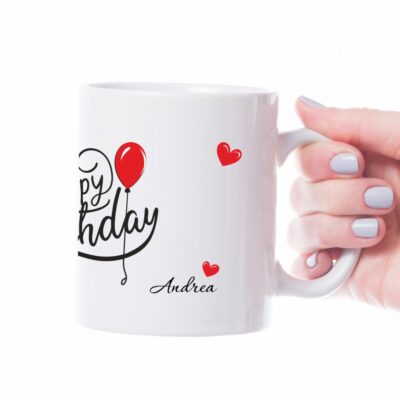 srce personalizirana šalica za rođendan