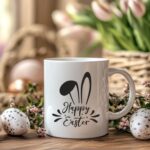 zekine uši personalizirana šalica za uskrs