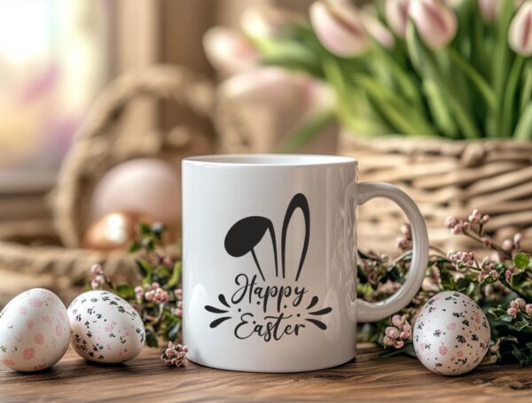 zekine uši personalizirana šalica za uskrs