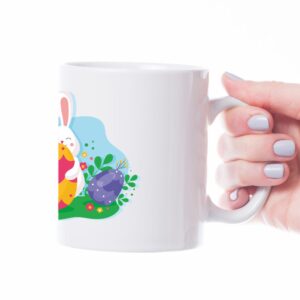 zeko i pisanice personalizirana šalica za uskrs (kopiraj)