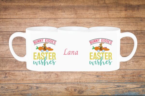 zeko na mrkvi personalizirana šalica za uskrs