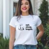 t shirt majica eat sleep kayak