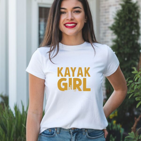 t shirt majica zlatna kayak girl