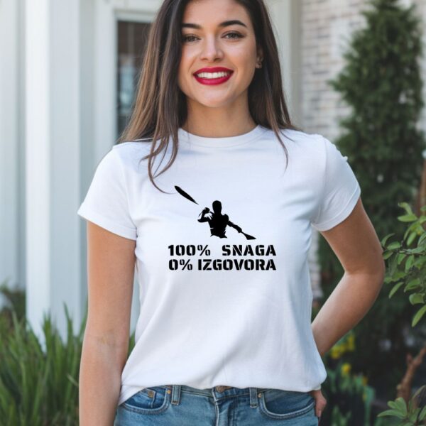 t shirt majica 100% snaga 0% izgovora