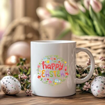 happy easter personalizirana šalica za uskrs