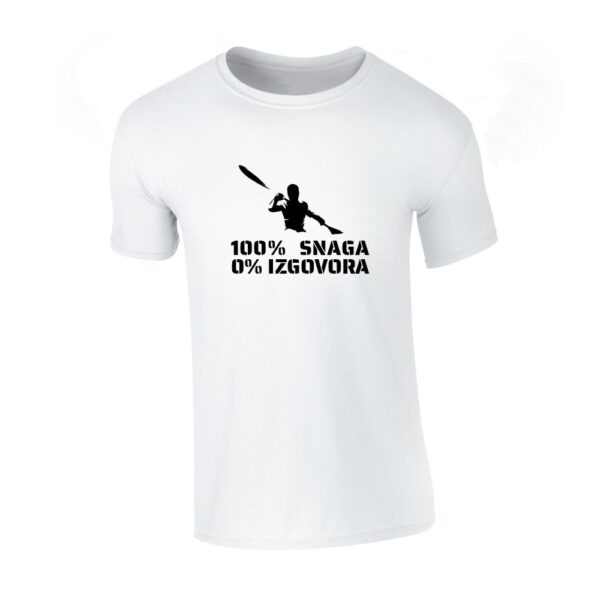t shirt majica 100% snaga 0% izgovora