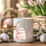 nježni zeko personalizirana šalica za uskrs