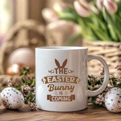 retro uskrs personalizirana šalica za uskrs