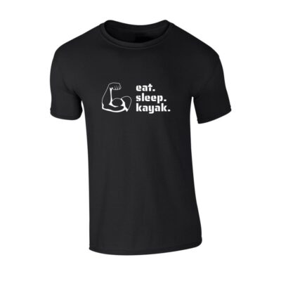 t shirt majica eat sleep kayak