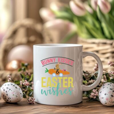 zeko na mrkvi personalizirana šalica za uskrs