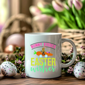 mrkva i zeko personalizirana šalica za uskrs