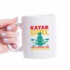 eat sleep kayak repeat personalizirana šalica s porukom (kopiraj)