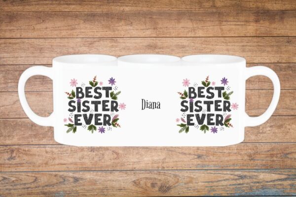best sister personalizirana šalica s porukom (kopiraj)
