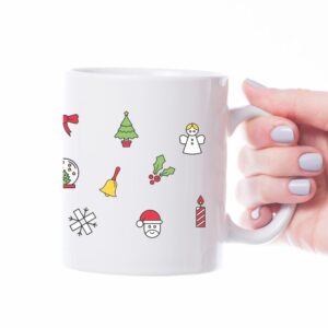 božićne radosti šalica za božić