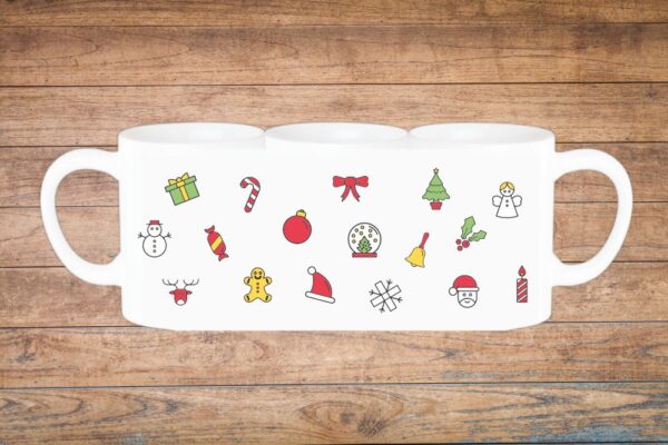 božićne radosti šalica za božić