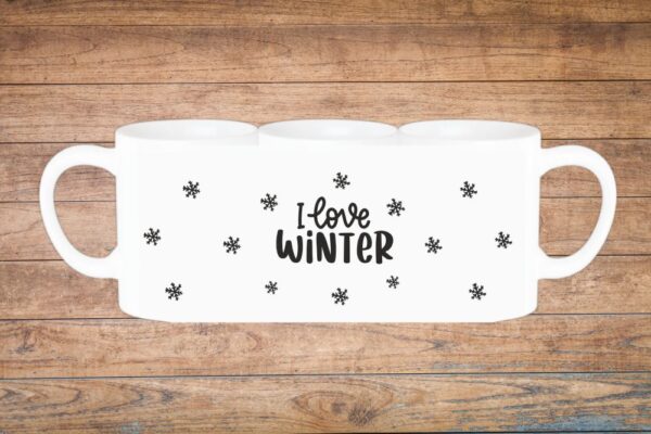 i love winter šalica za božić