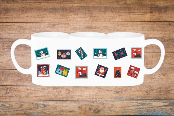 božićne markice šalica za božić