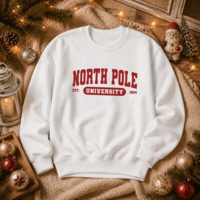 božićna duksa north pole university 2