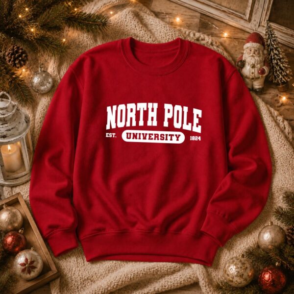 božićna duksa north pole university 2