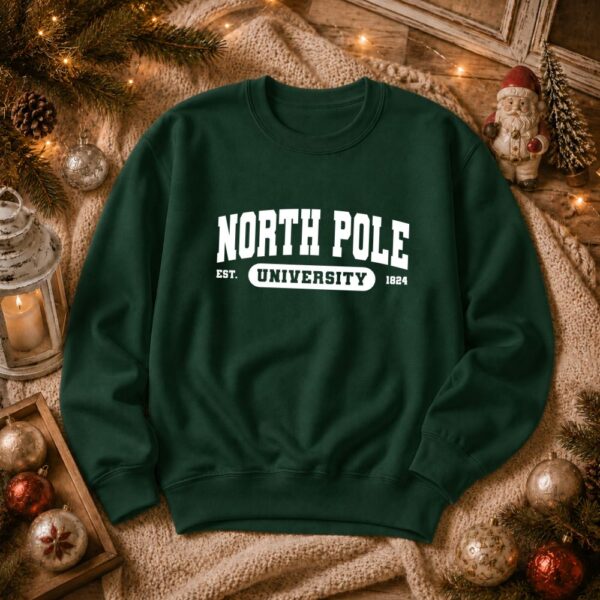 božićna duksa north pole university 2