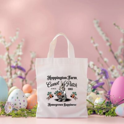 happines platnena torba za uskrs (kopiraj)