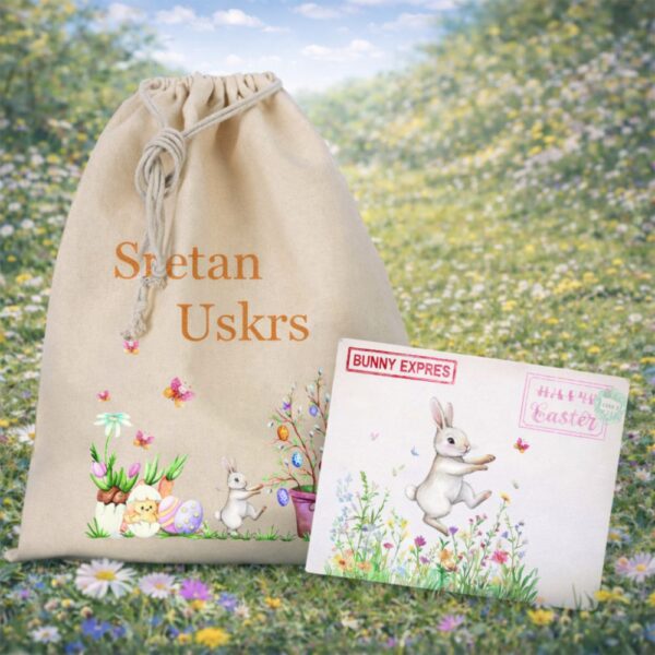 personalizirano pismo sreće uskršnjeg zeca s poklon iznenađenjem