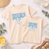 mama & mini – majice za mamu i dijete blue floral
