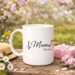 mama i srce Šalica za mame