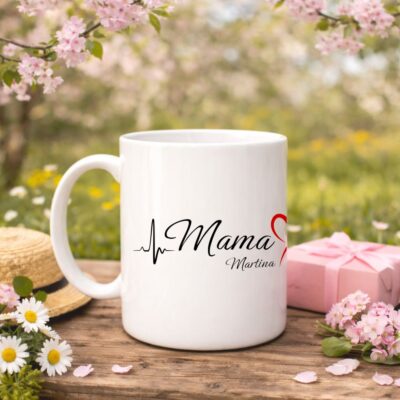 mama i srce Šalica za mame