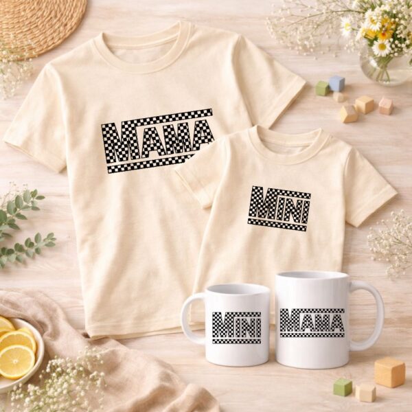 mama & mini – majice i šalice race check