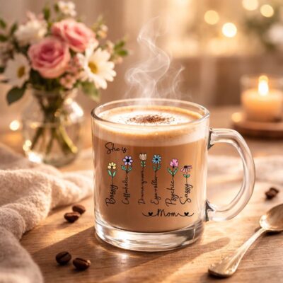 poljsko cvijeće Šalica za mame s porukom (kopiraj)